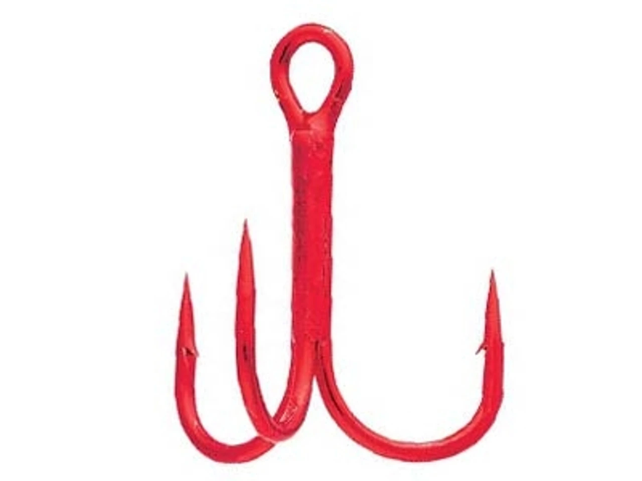Gamakatsu Treble Hook Round Bend 2X Strong-Red