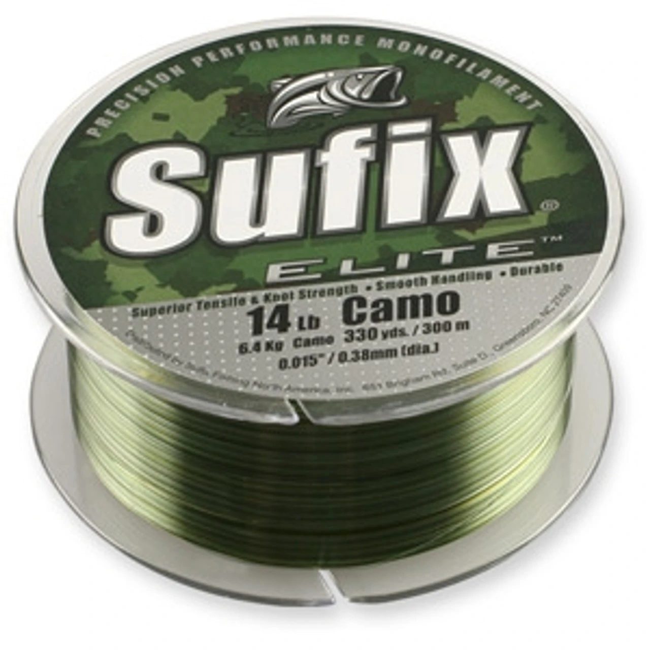 Sufix Elite Camo Monofilament Line 330yd Spool - Image 2